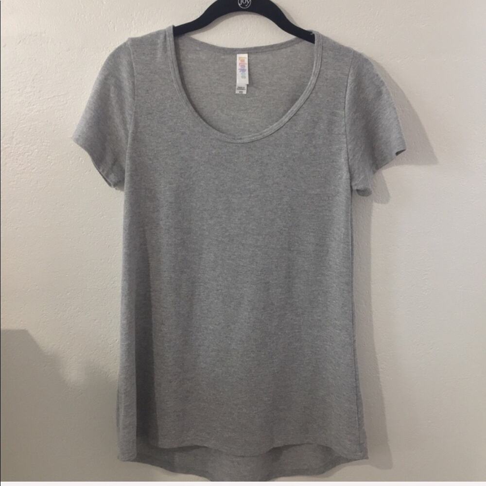 LulaRoe Classic Grey Short Sleeve Tee Size XS